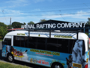 shuttle la fortuna hotels arenal rafting